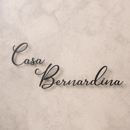 Metal house sign «Brid»