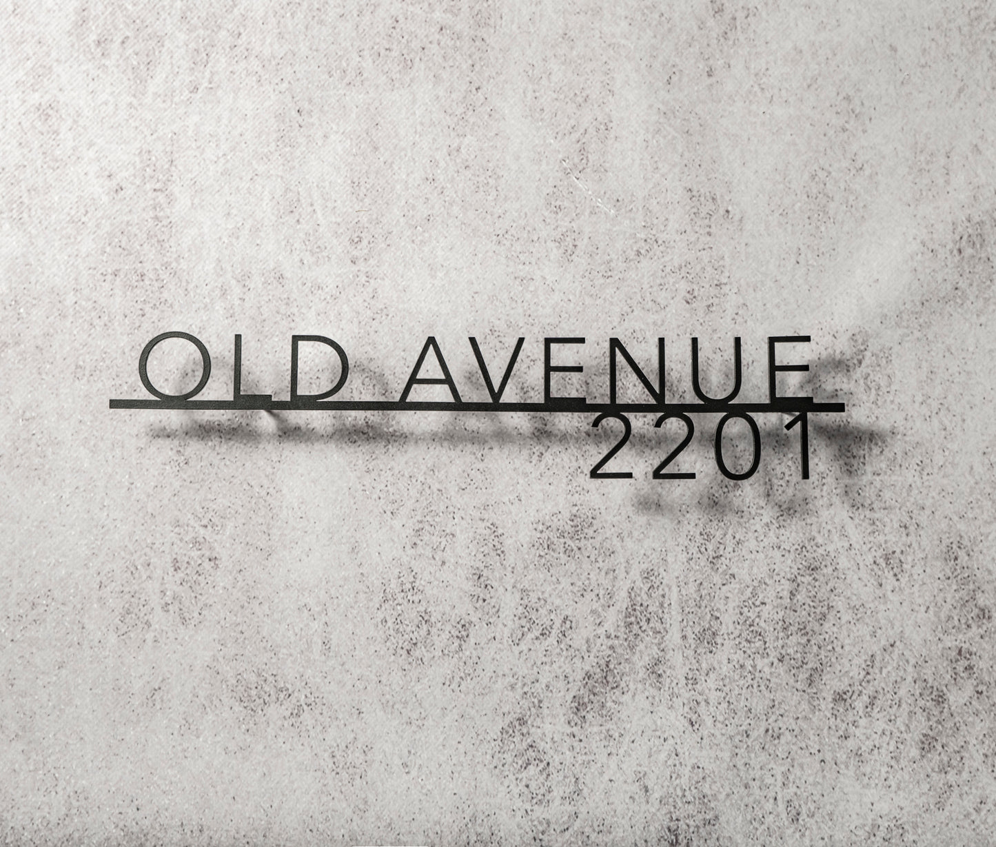 Metal address sign “Avenir2”
