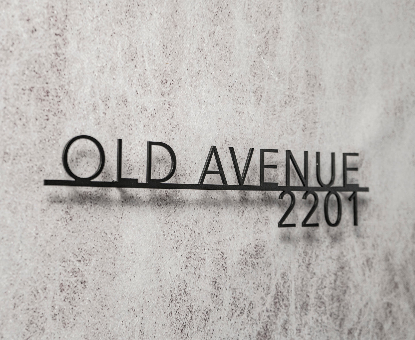 Metal address sign “Avenir2”