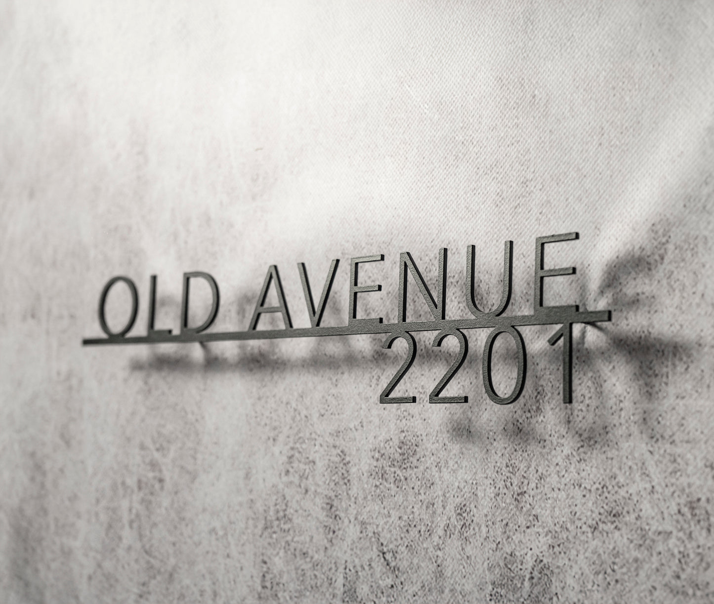 Metal address sign “Avenir2”