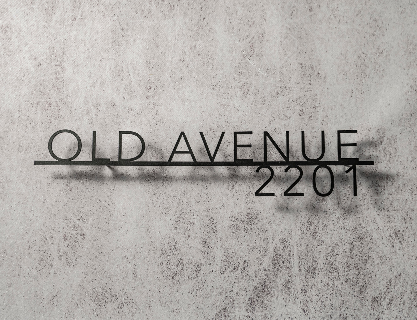 Metal address sign “Avenir2”
