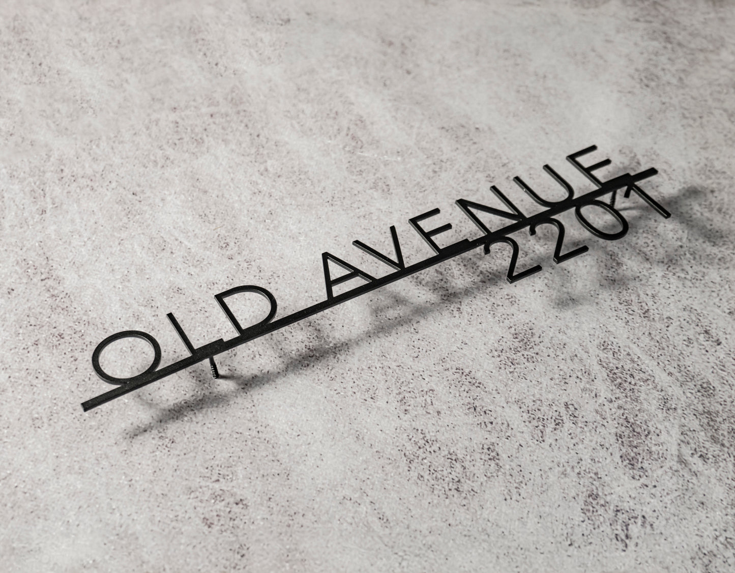 Metal address sign “Avenir2”