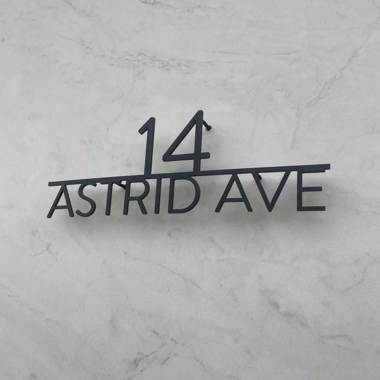Metal Address Sign