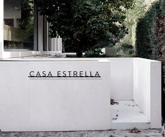 Metal house sign "Casa"