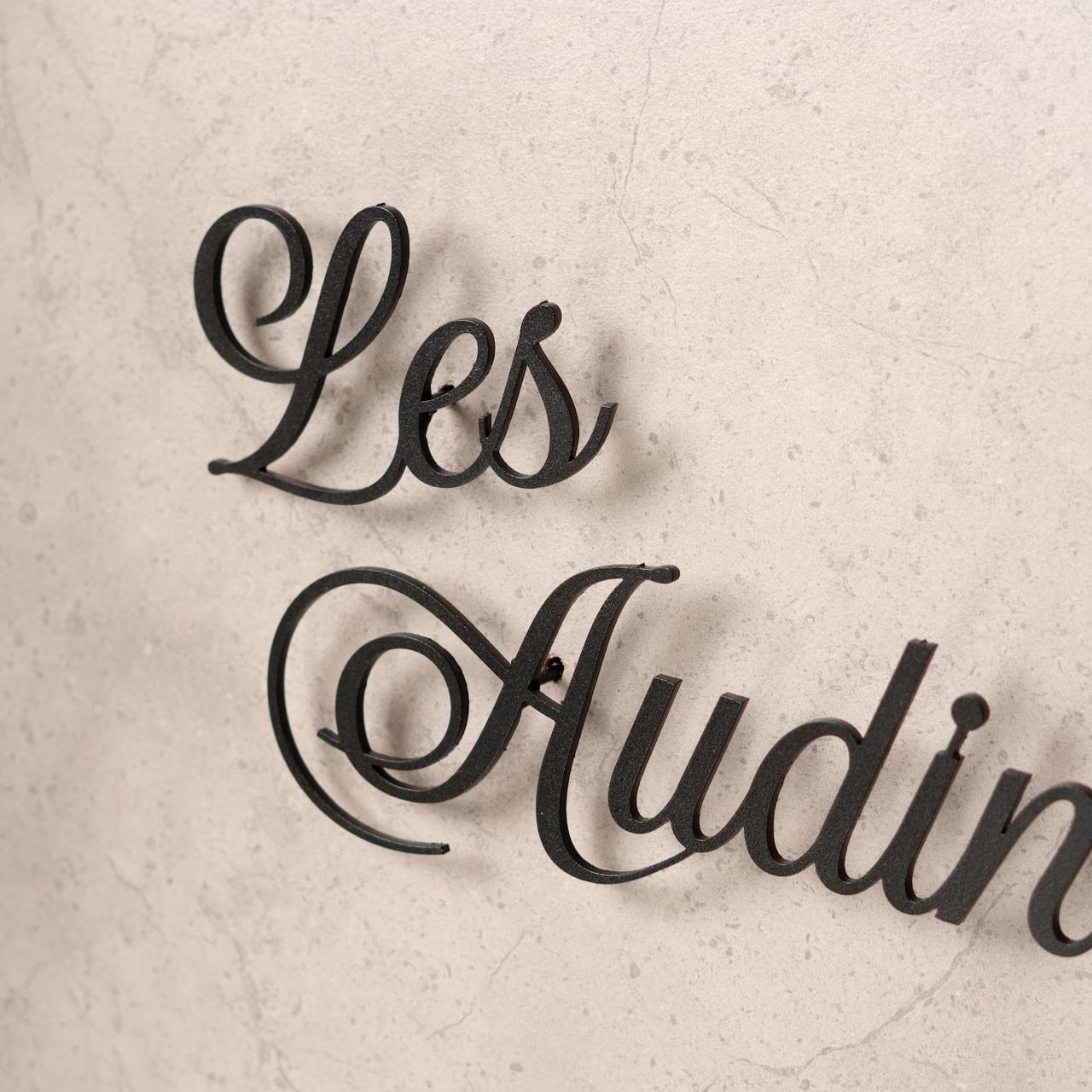 Metal house sign «Downley»