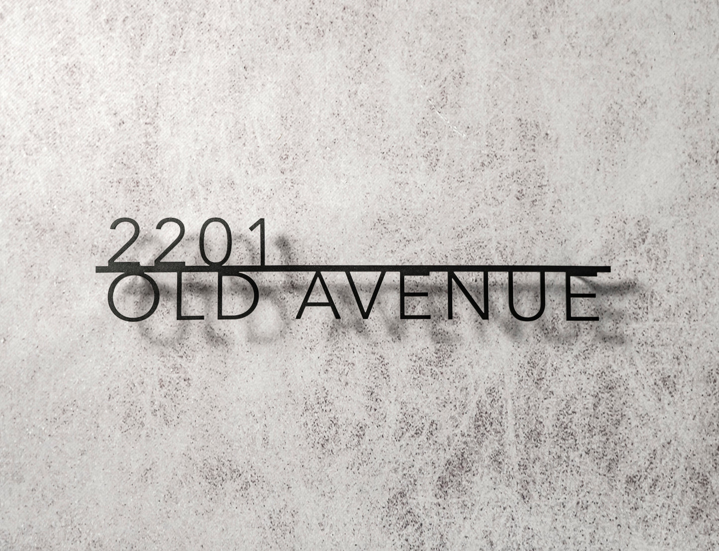 Metal address sign “Avenir”