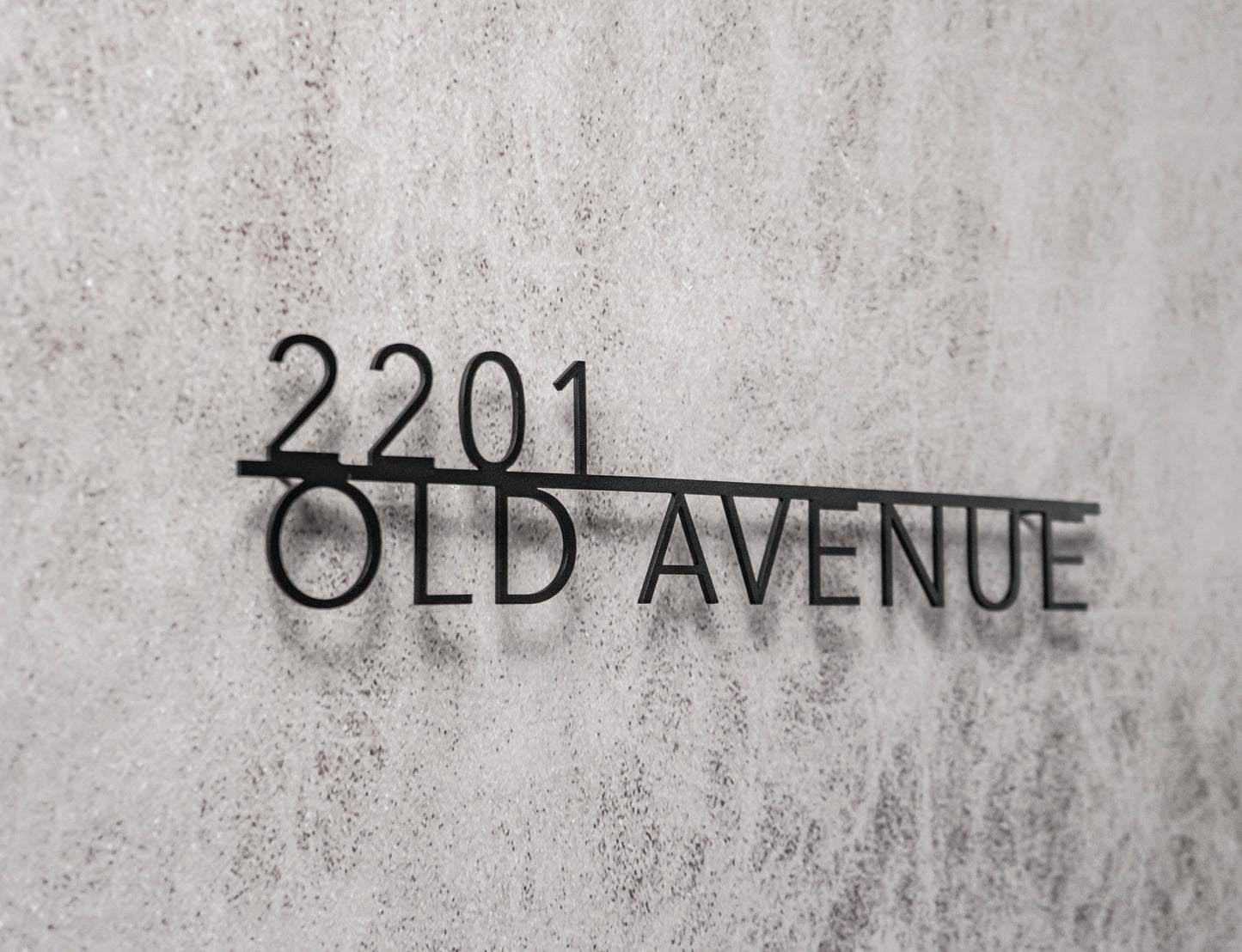 Metal address sign “Avenir”