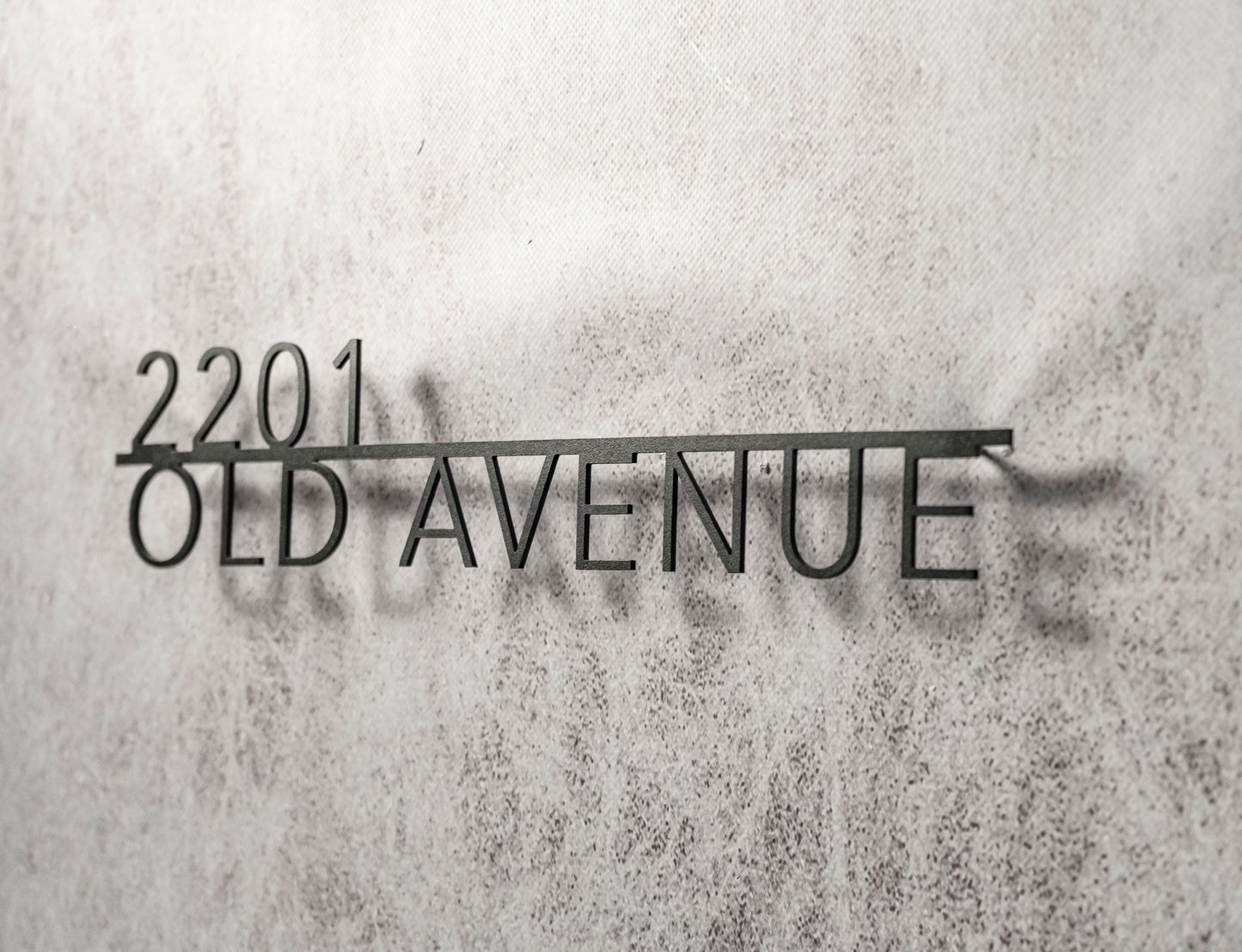 Metal address sign “Avenir”
