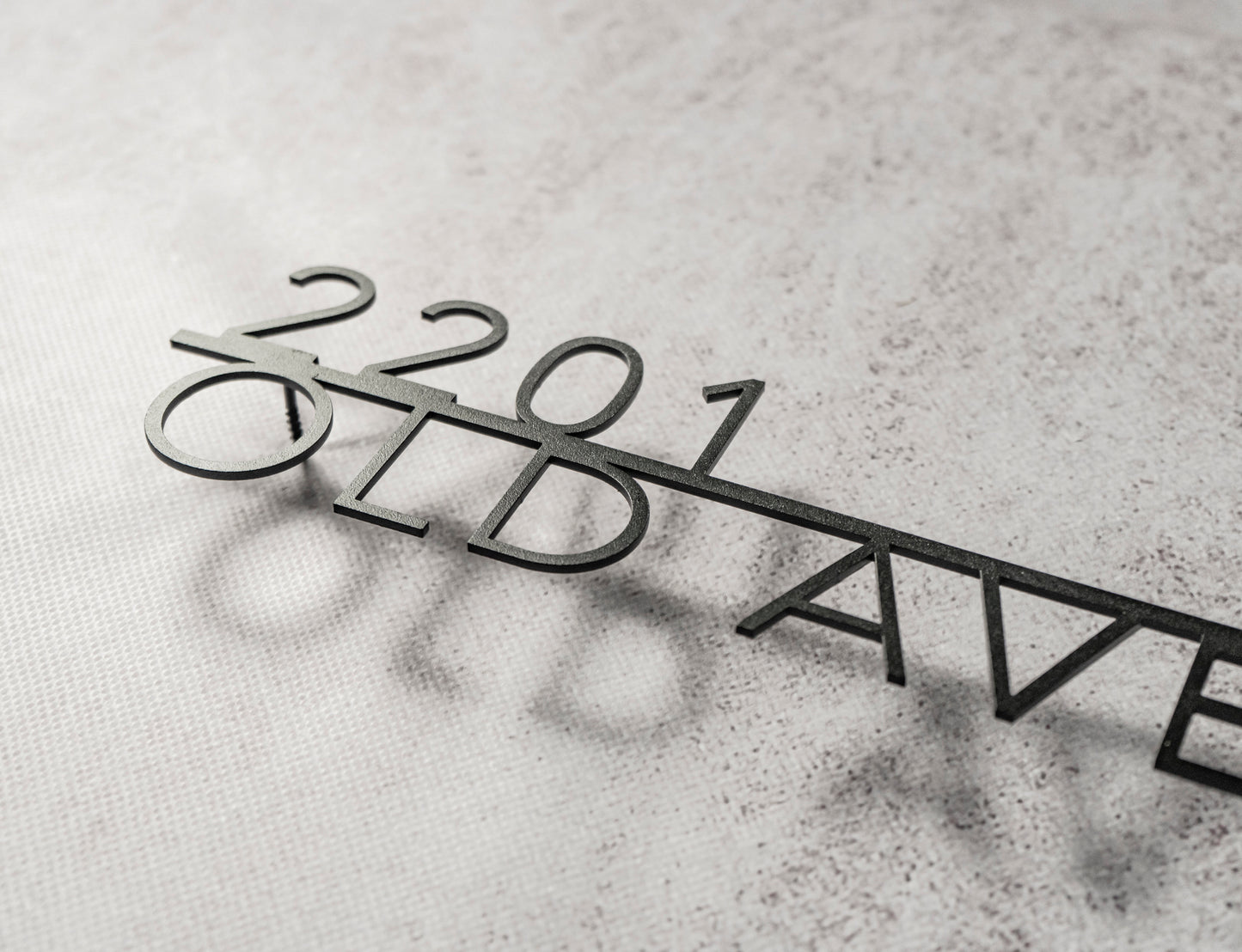 Metal address sign “Avenir”