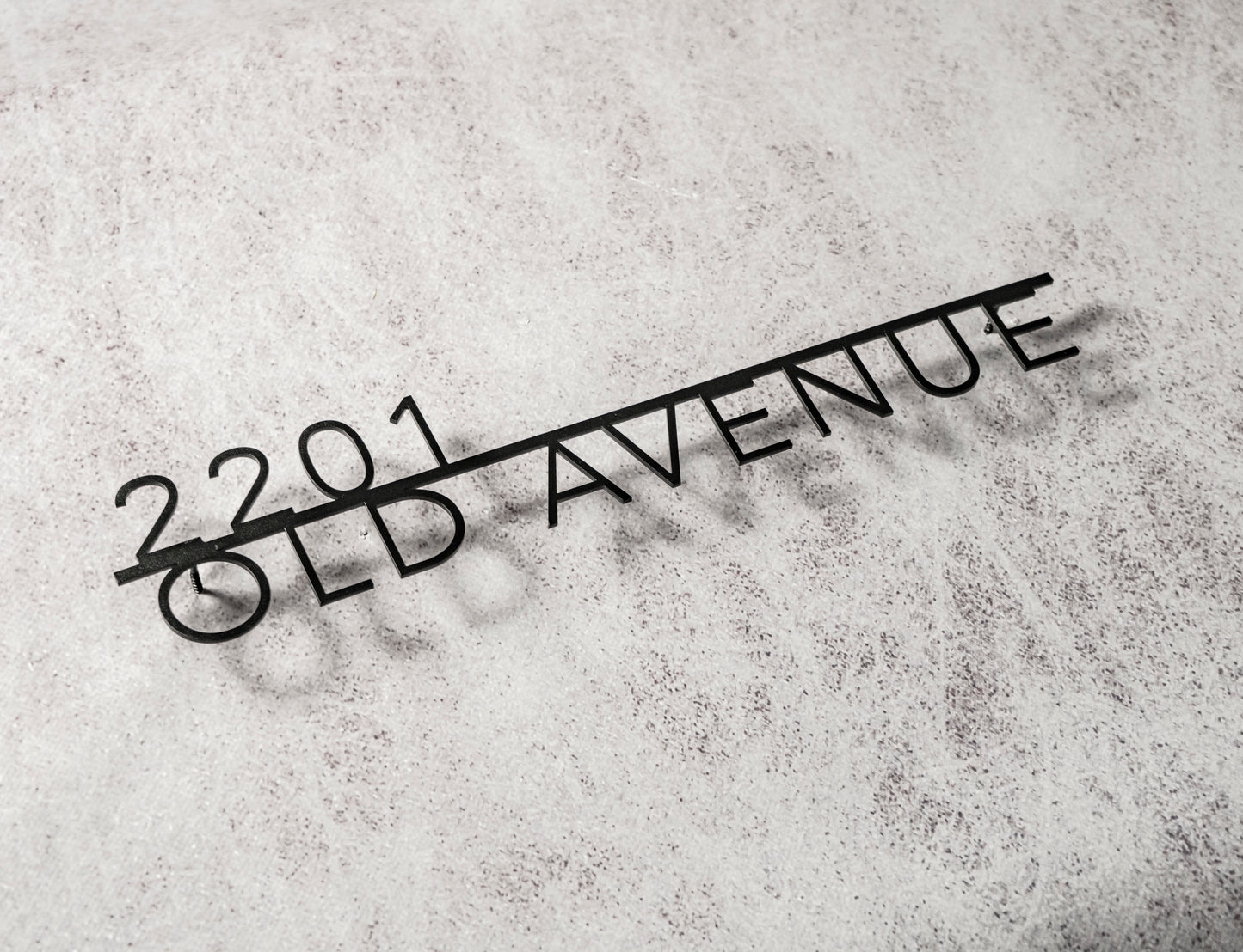 Metal address sign “Avenir”