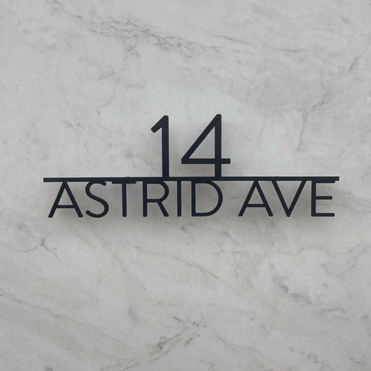 Metal Address Sign
