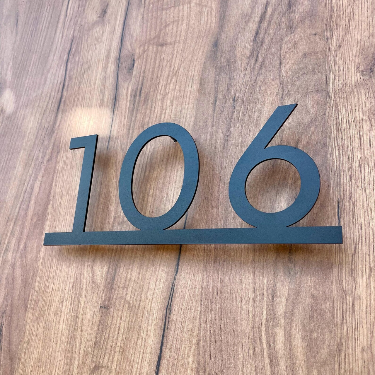 Metal Numbers Sign