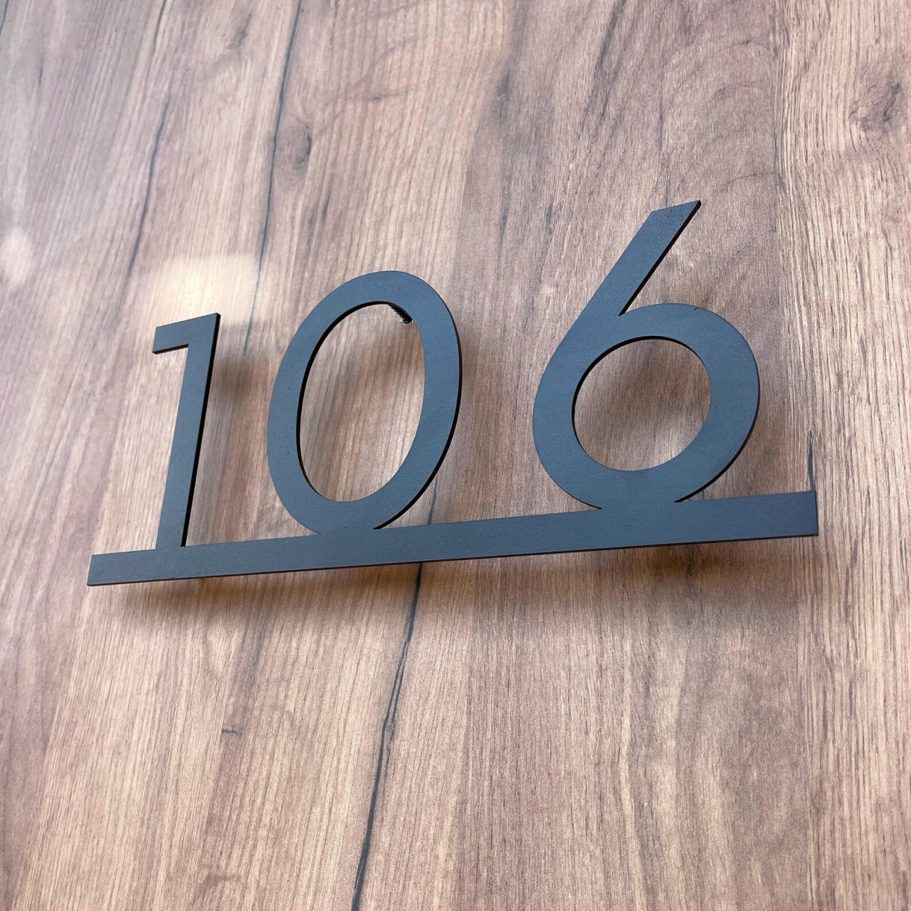 Metal Numbers Sign