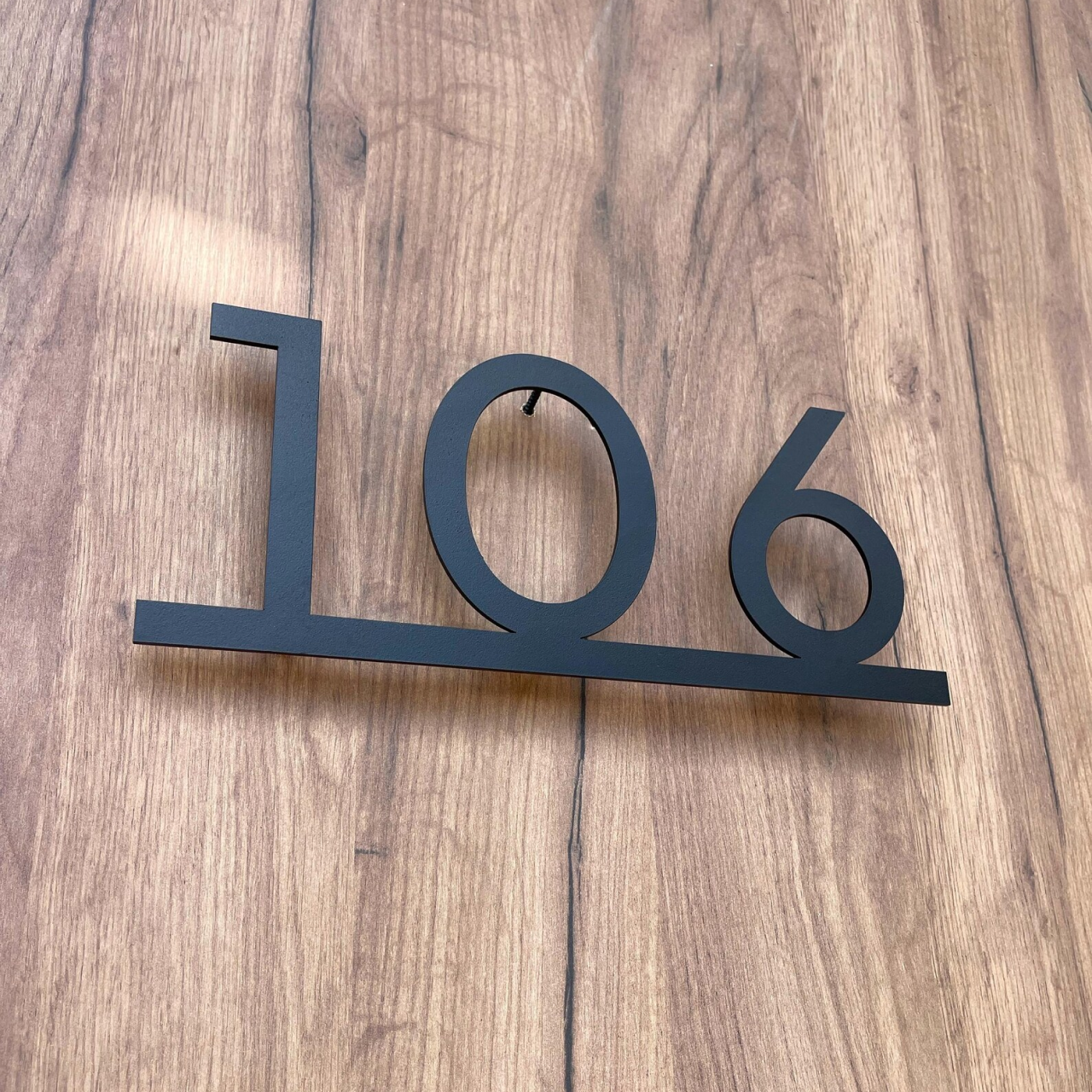 Metal Numbers Sign