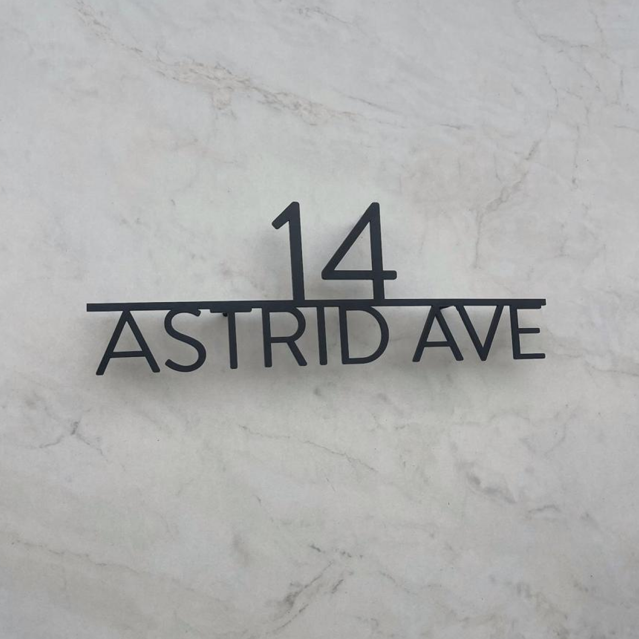 Metal Address Sign
